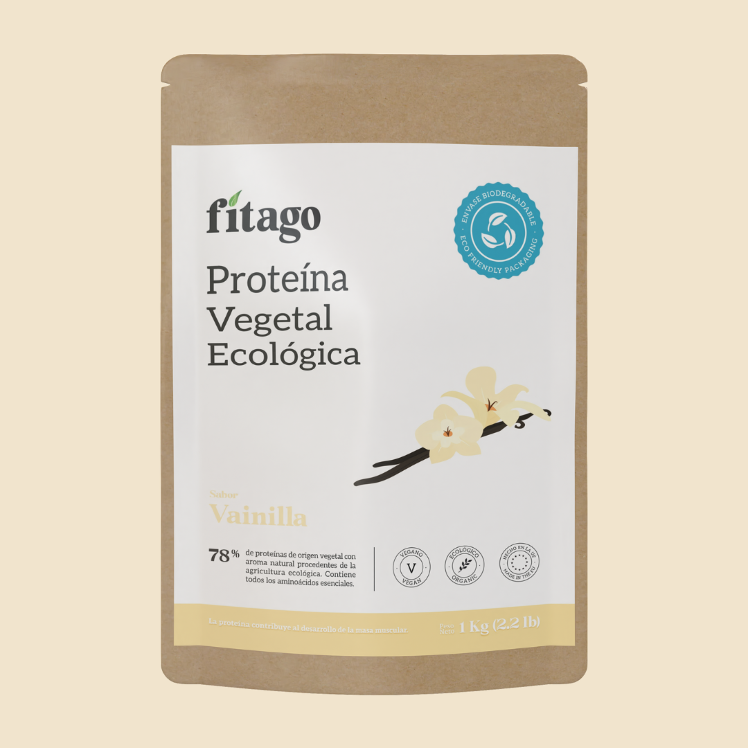 Organic vegan protein - Vanilla flavour 1 kg