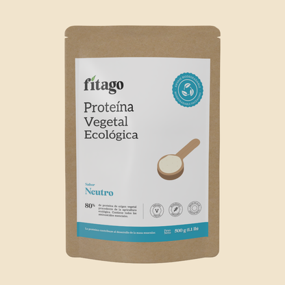 500g/1kg Proteína vegetal ecológica 80% - Sabor neutro