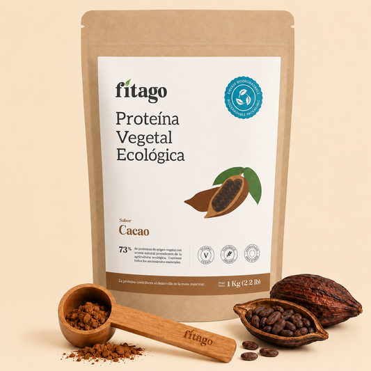 Proteína vegetal ecológica 73% - Sabor cacao