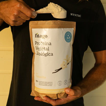 Proteína vegana en polvo