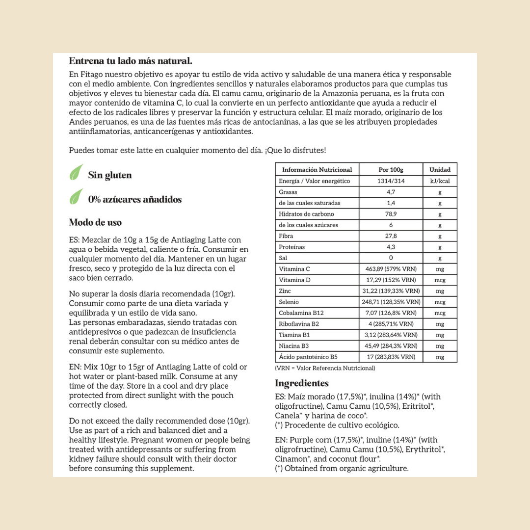 Antiaging Latte 300 g